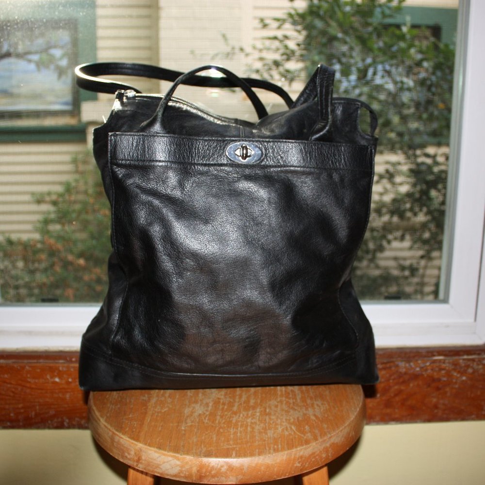 Banana Republic Laptop-size Work Bag Cow Leather